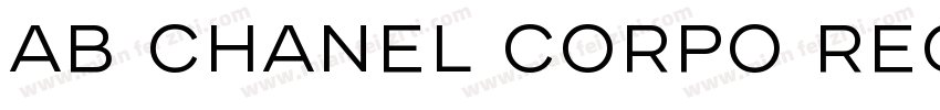 AB Chanel Corpo Regular字体转换